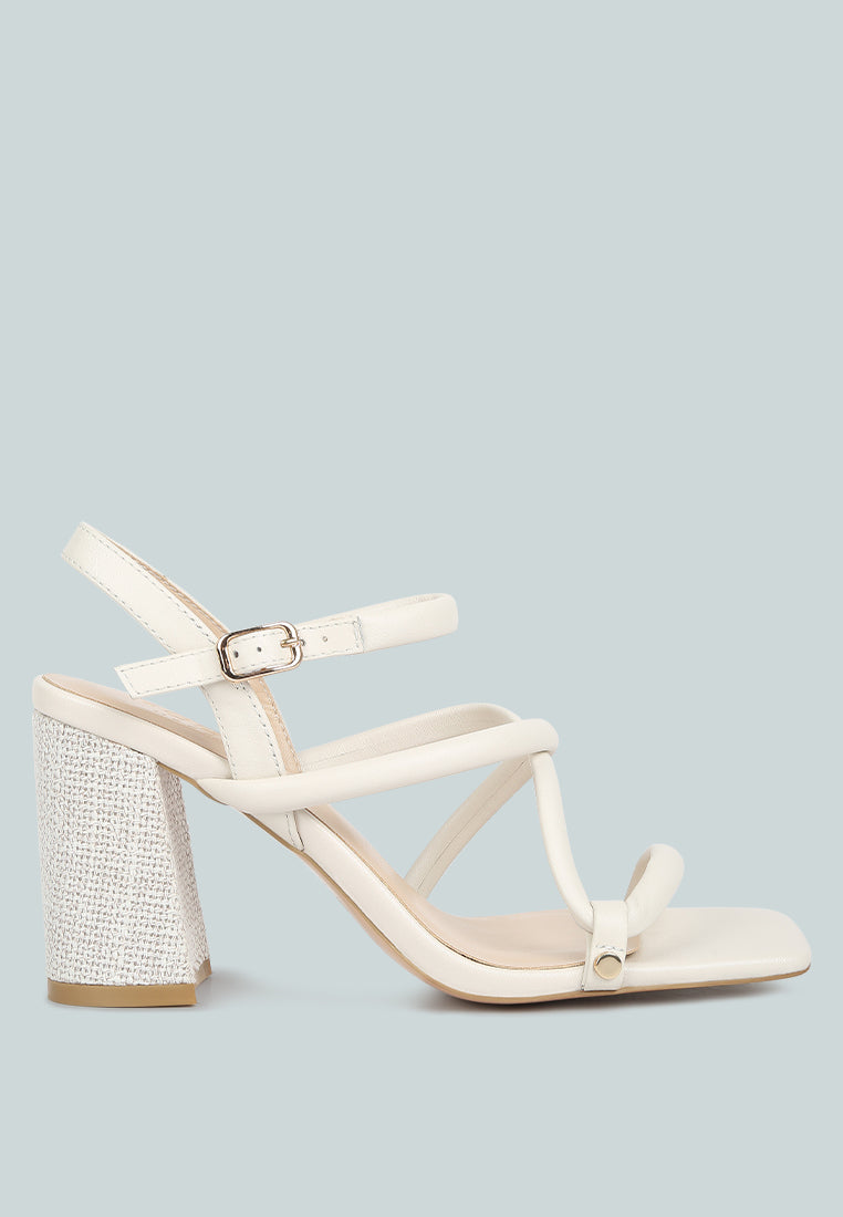 artha open square toe block heel sandals-7