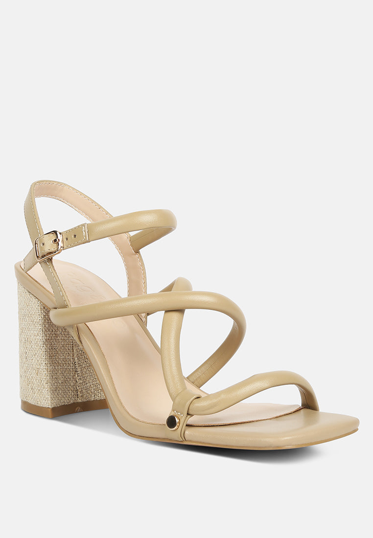 artha open square toe block heel sandals-1