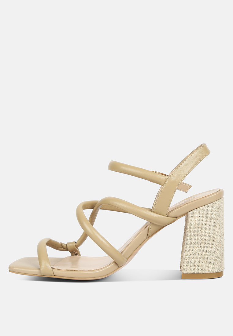 artha open square toe block heel sandals-3