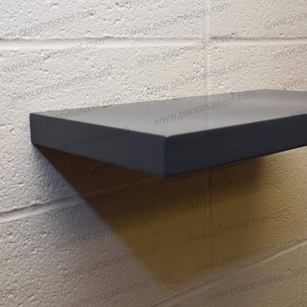 36"x10"x2.0" (cm.91x25,4x5,1) brushed stainless steel floating shelf-43