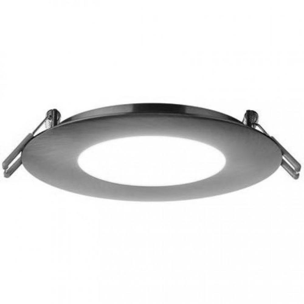 24"x10"x1.5" (cm.61x25,4x3,8) brushed stainless floating shelf with 2 LED lights-5