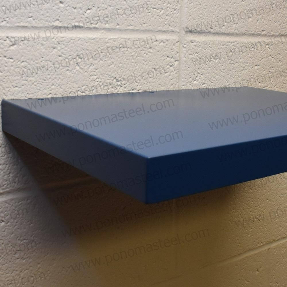 24"x10"x2.0" (cm.61x25,4x5,1) painted stainless floating shelf with 2 LED lights-30