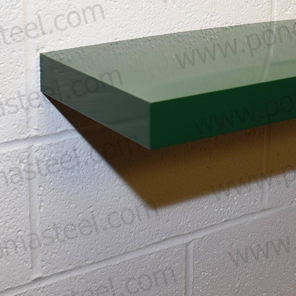 24"x10"x1.5" (cm.61x25,4x3,8) brushed stainless floating shelf with 2 LED lights-24