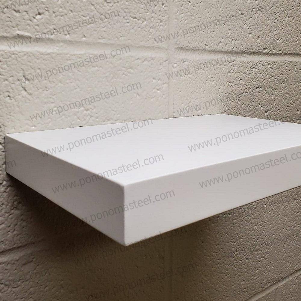 24"x10"x1.5" (cm.61x25,4x3,8) brushed stainless floating shelf with 2 LED lights-23