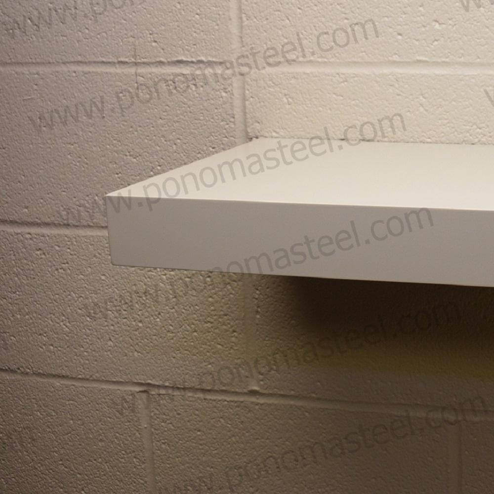 24"x10"x1.5" (cm.61x25,4x3,8) brushed stainless floating shelf with 2 LED lights-30