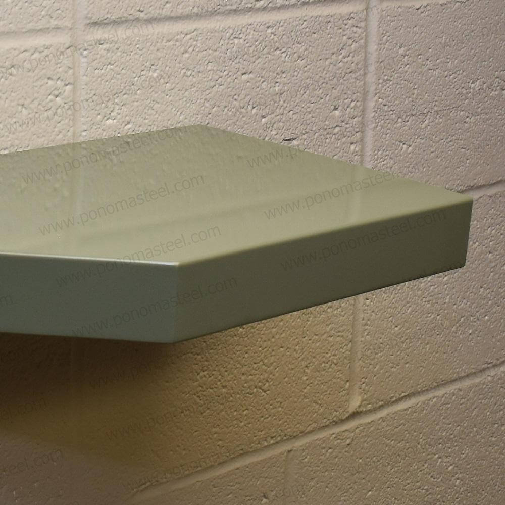 18"x12"x2.0" (cm.46x30,5x5,1) painted stainless steel floating shelf-13