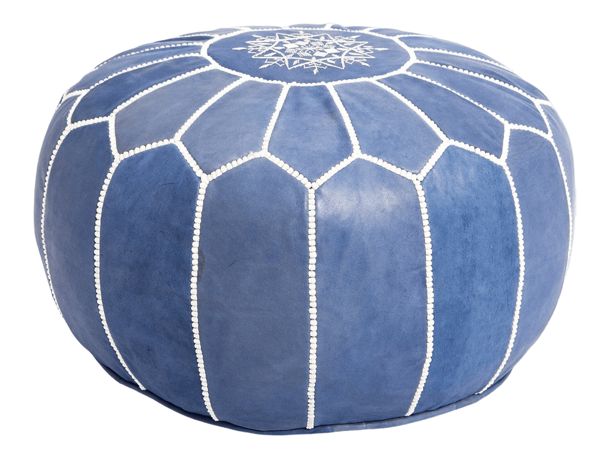 Moroccan  Round Pouf – Cozy Comfort in Earthy Elegance-1