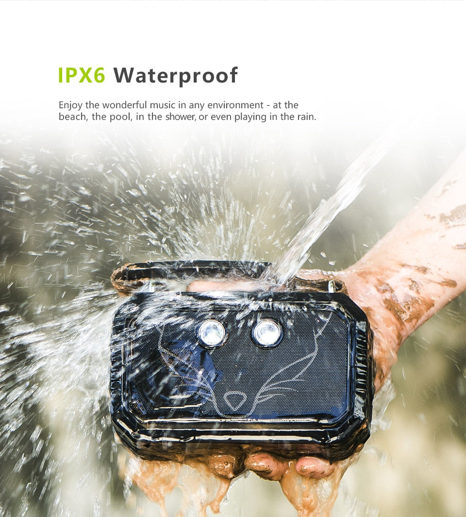 Traveller Outdoor Bluetooth V4.0 Speaker Waterproof IPX6 Portable Wireless Speakers 20W Stereo Bass shower speaker-4