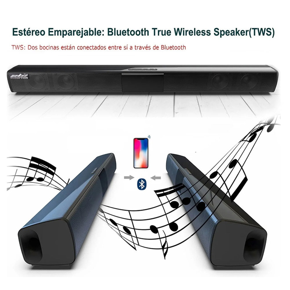 20W Column Wireless Bluetooth Speaker TV Soundbar Music Stereo Home Theater Portable Sound Bar Support 3.5mm TF For TV PC-4