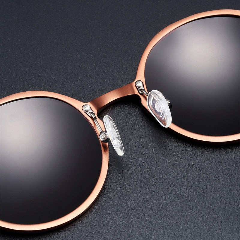 Hot Black Goggle Male Round Sunglasses Luxury Brand Men Glasses Retro Vintage Women Sun Glasses UV400 Eyewear-62