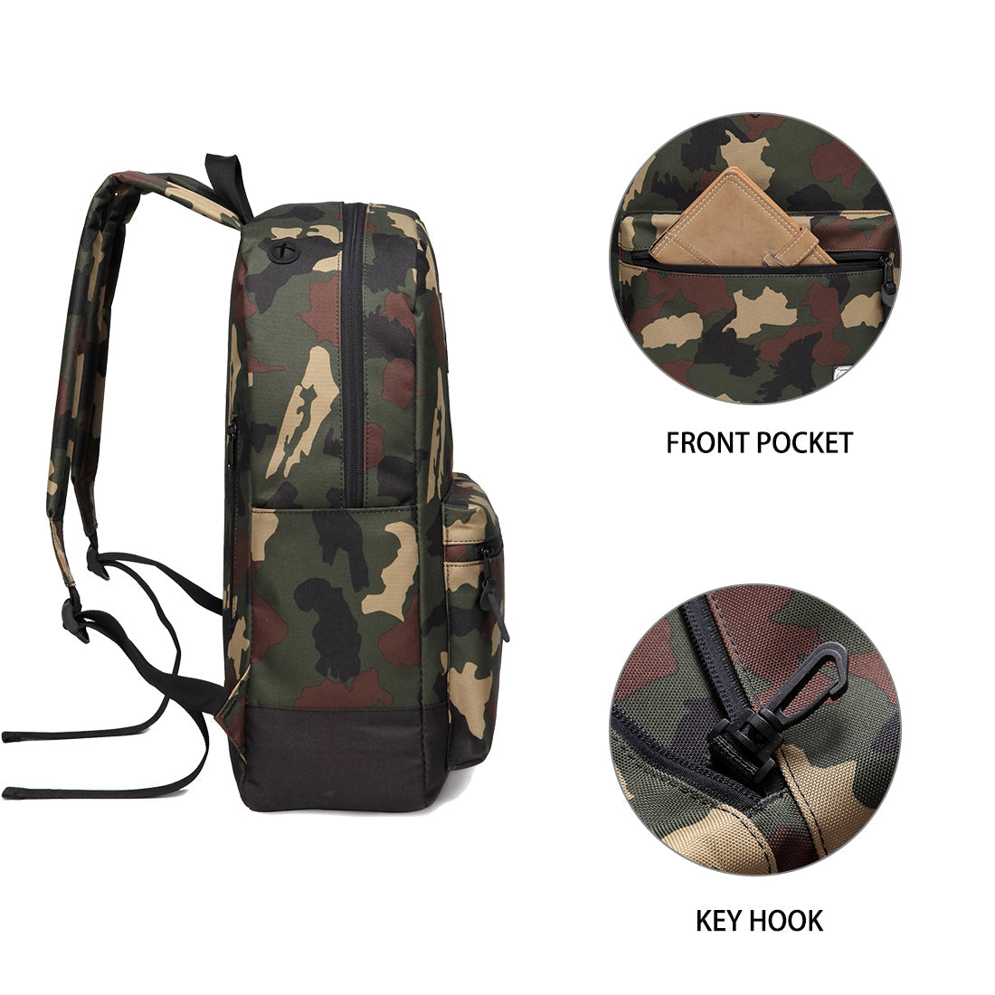 Men Camo Backpack Fashion Casual Teens School Bags Fits 15inch Laptop Sleeve Men Backpack High Quality-3