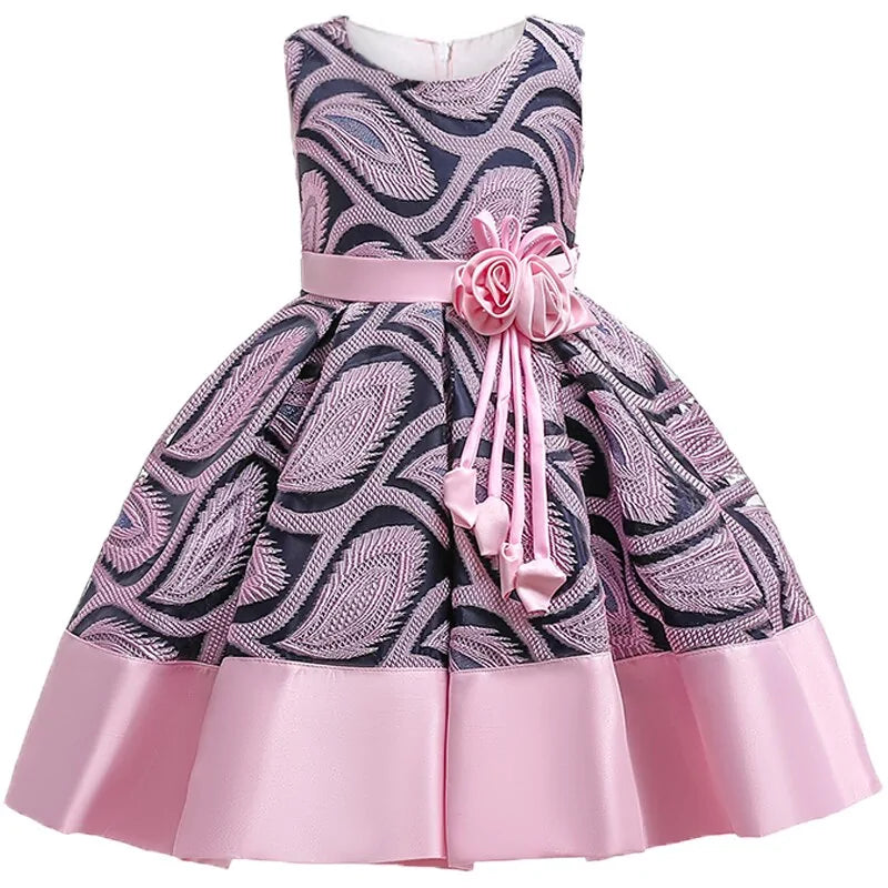 baby-girls-flower-striped-dress