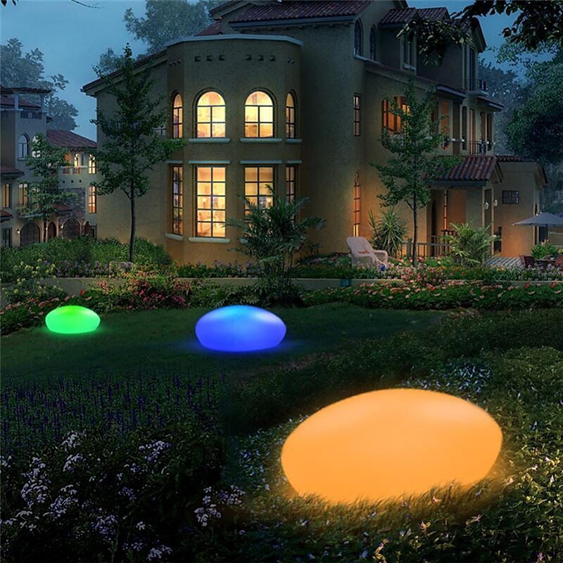 Indoor & Outdoor Solar Cobblestone Light-5