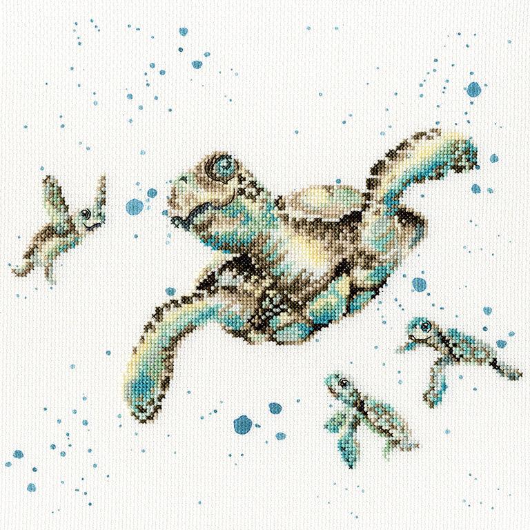 Swimming School XHD64 Counted Cross Stitch Kit-0