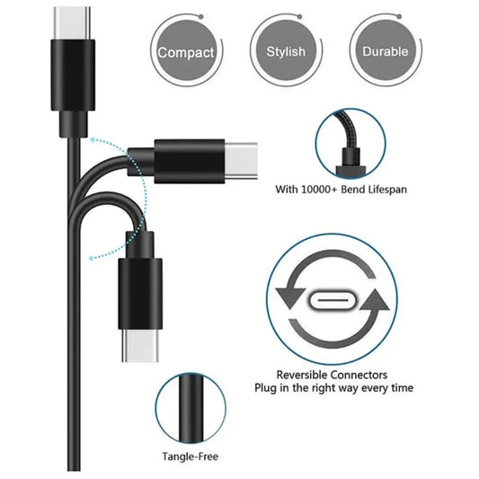 2pack Usb-C Type C Cable Compatible with Nintendo Switch Pro Controller