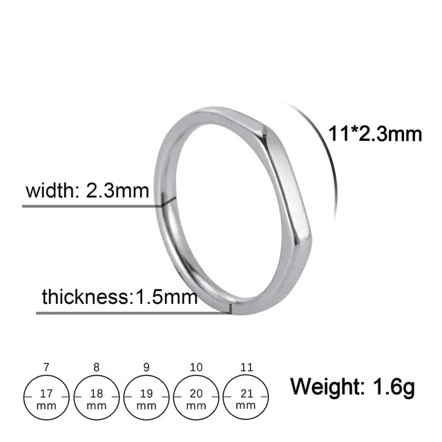 Stainless Steel Couple Ring