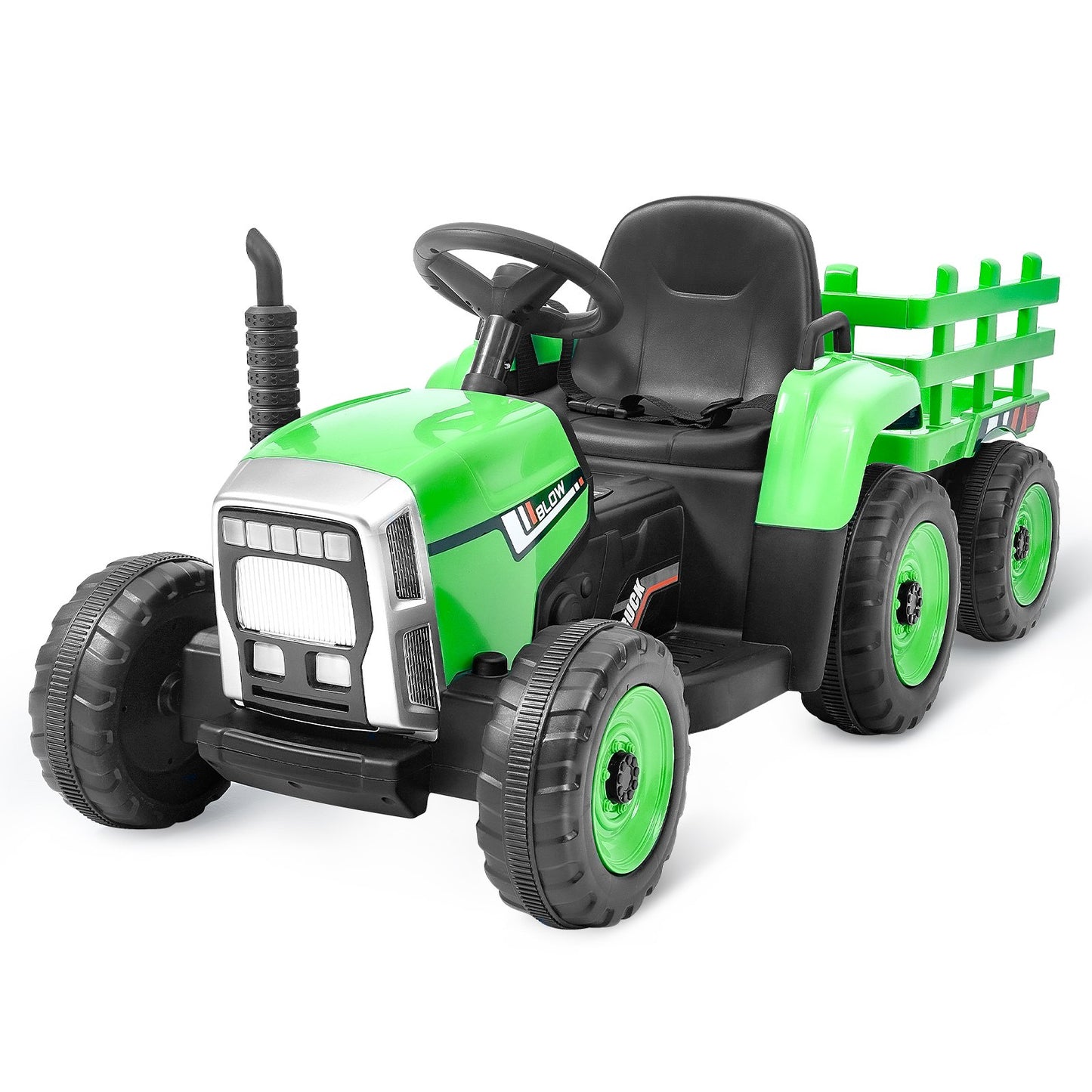 VEVOR Kids Ride on Tractor 12V Electric Toy Tractor with Trailer Remote Control-7