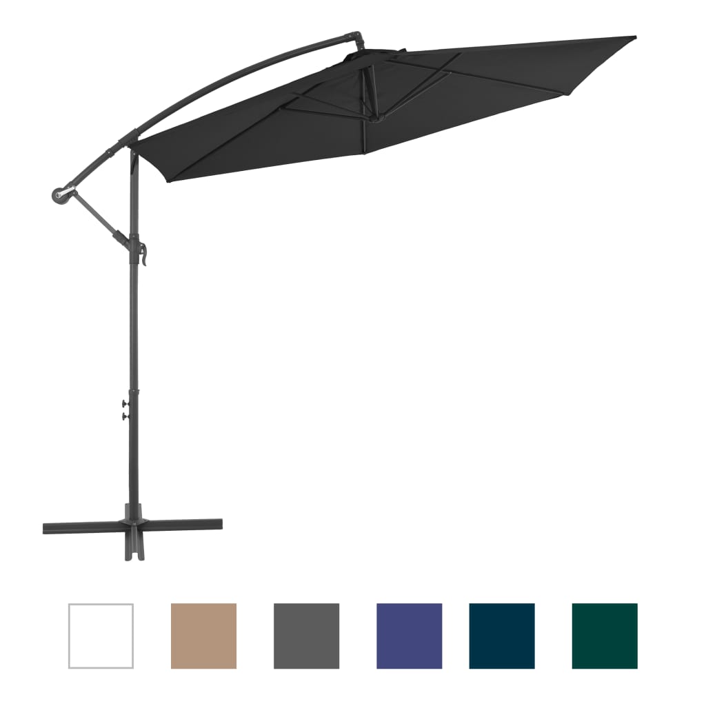 vidaXL Cantilever Umbrella Tilting Parasol Outdoor Umbrella Patio Sunshade-22