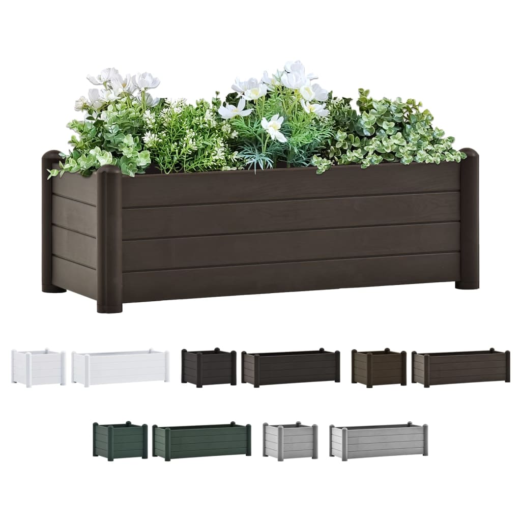 vidaXL Planter Flower Box Raised Flower Bed Outdoor Planter for Patio Lawn-21