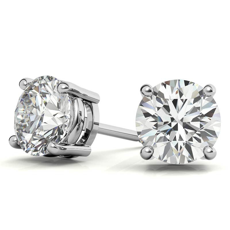 AGI Certified 2.00 CTW Lab Grown Diamond Stud Earrings | G Color VS Clarity-0