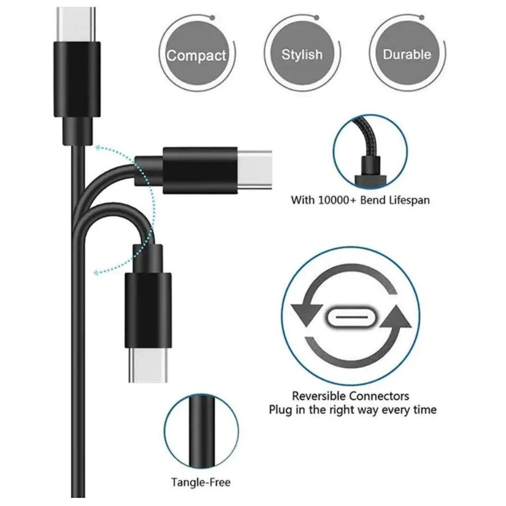 USB-A to Type C Charger Cable 3ft 6ft 10ft