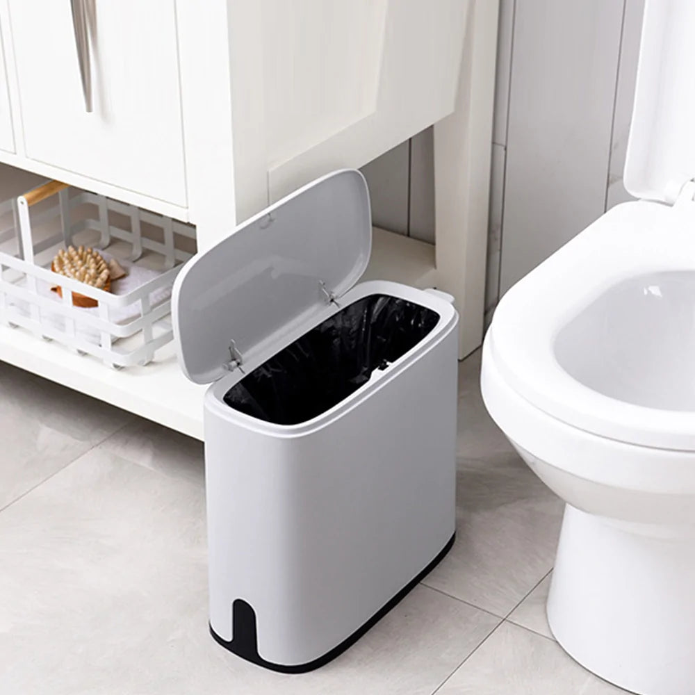 Narrow Plastic Trash Can