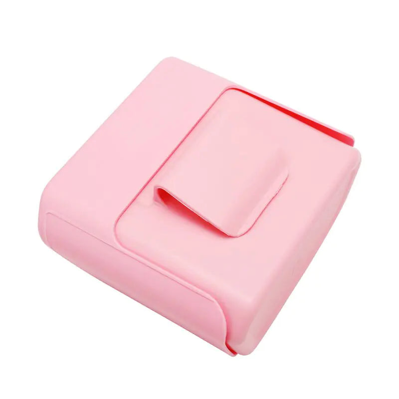 Square Press-Type Car Trash Bin: Black, Blue, Pink