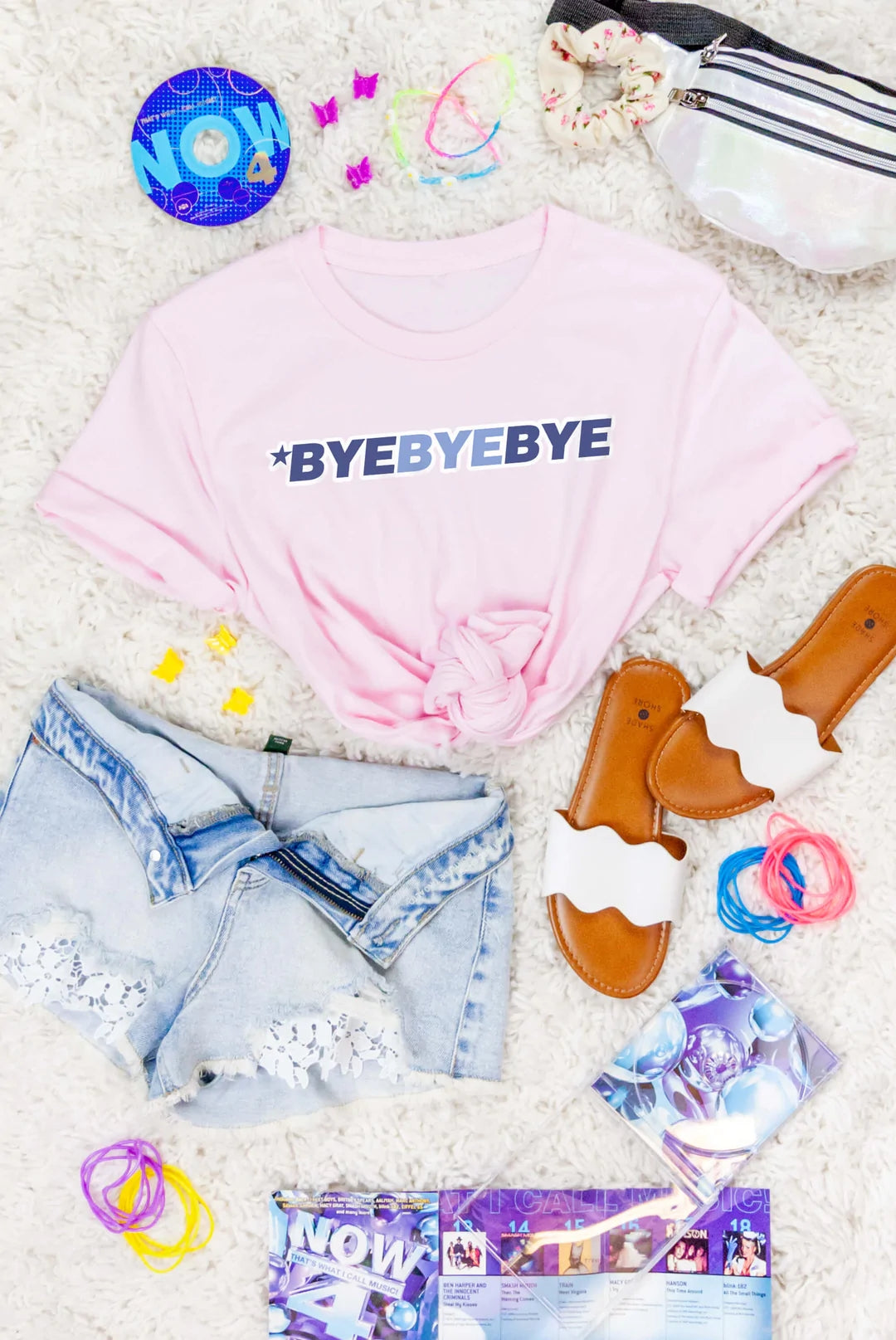 ByeByeBye Tee Shirts -Lots of Color Options - For Your Ultimate Boy Band 90s Party! - American Smart