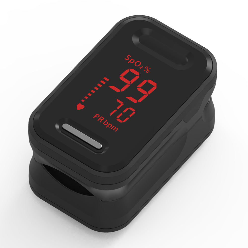 Color: Black - Yongrow Medical Fingertip Pulse Oximeter