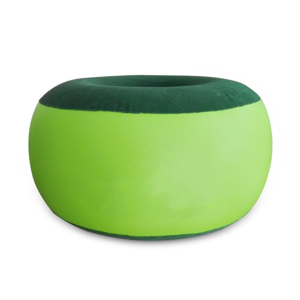Portable Inflatable Chair Outdoor Plush Pneumatic Stool Bean Bag Round Shape Home furniture