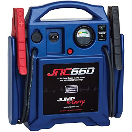 Clore Automotive Jump-N-Carry JNC660 1700 Peak Amp 12 Volt Jump Starter , Blue - American Smart