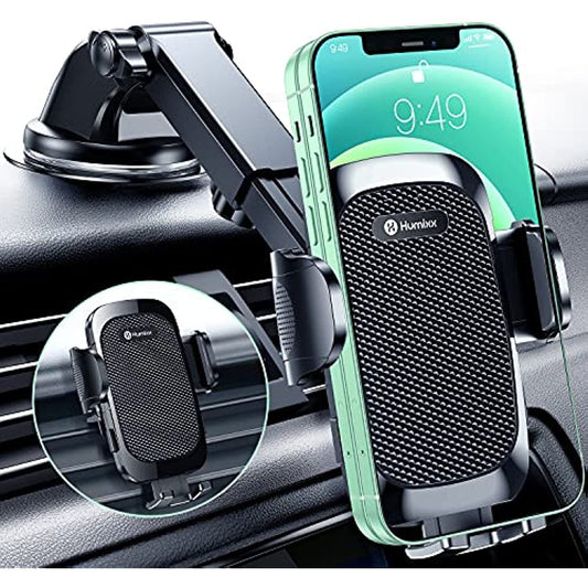 Humixx Car Phone Holder Mount [Military-Grade Super Suction & Stable] Universal