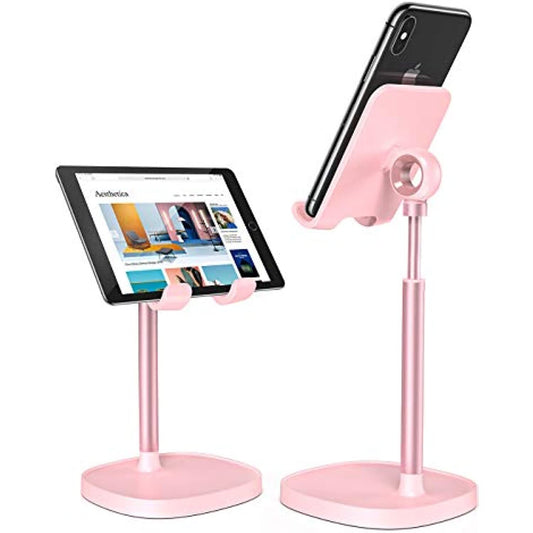 LISEN Pink Kitchen Accessories Kawaii Cell Phone Stand for iPhone & Desk Taller