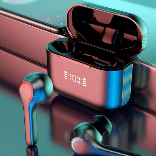 Touch Control Bluetooth Mini Earphones for Sports Music Stereo Digital Display