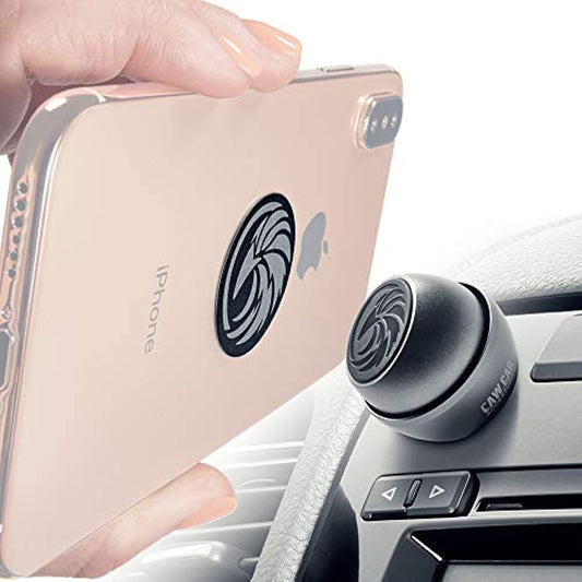Universal Car Phone Mount Magnetic - All-Metal iPhone Car Mount for Any