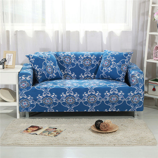 Color: J, Size: 4 seat - Sofa Cover Cute Cats Pattern Sectional Couch Cover All-inclusive Couch Cover Furniture Protector