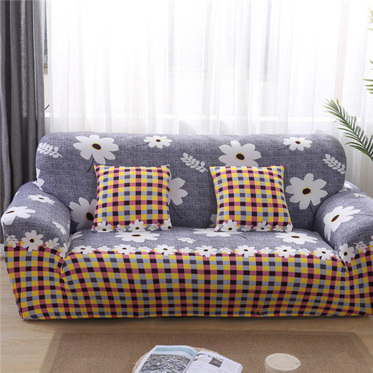 Color: L, Size: 2pc Pillowcase - Sofa Cover Cute Cats Pattern Sectional Couch Cover All-inclusive Couch Cover Furniture Protector