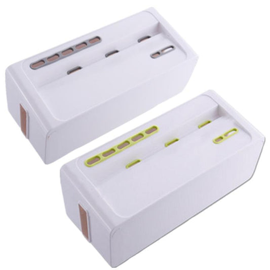 Desktop Power Socket Strip Cord Storage Boxes Organizer Safety Socket Outlet Board Container Wire Collection Cables Case