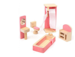 High-end DIY creative puzzle mini simulation small furniture play house children's wooden toys