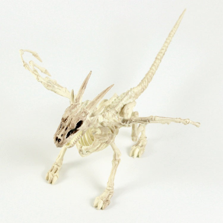 Size: 34cm, style: Dragon - Halloween Decoration Artificial Animal Skeleton