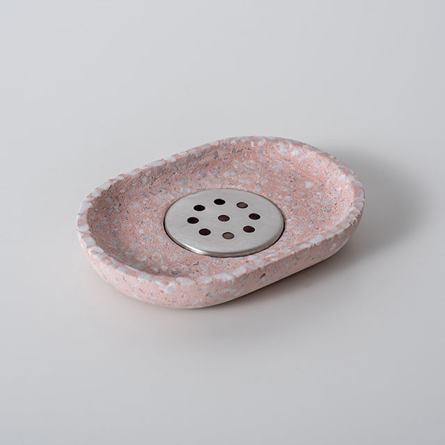 style: Oval - Nordic Minimalist Terrazzo Bathroom Appliances