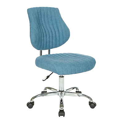 OSP Home Furnishings Sunnydale Office Chair, Sky Blue