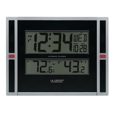 La Crosse Technology 513-149 Indoor/Outdoor Thermometer & Atomic Clock