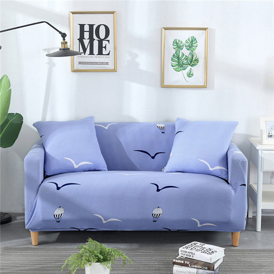 Color: E, Size: 2 seat - Sofa Cover Cute Cats Pattern Sectional Couch Cover All-inclusive Couch Cover Furniture Protector