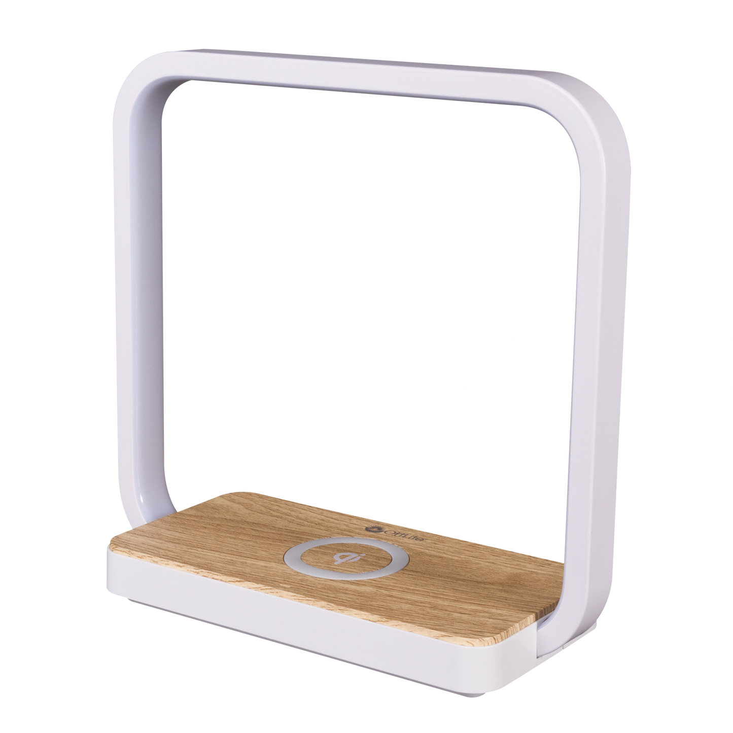 Contemporary White Wireless Phone Charger - American Smart