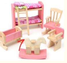 High-end DIY creative puzzle mini simulation small furniture play house children's wooden toys