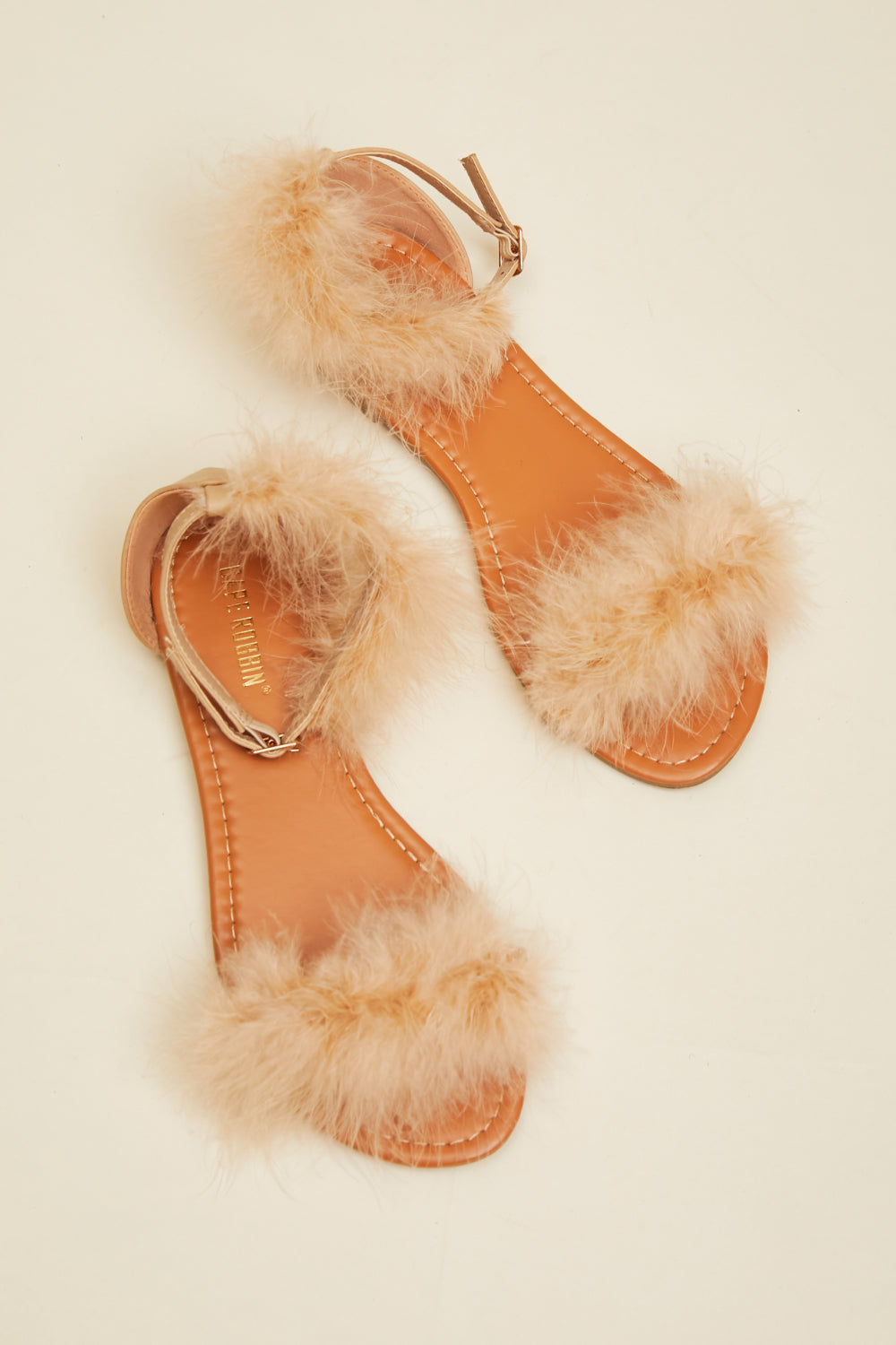 Maribou Feather Flat Sandals - American Smart