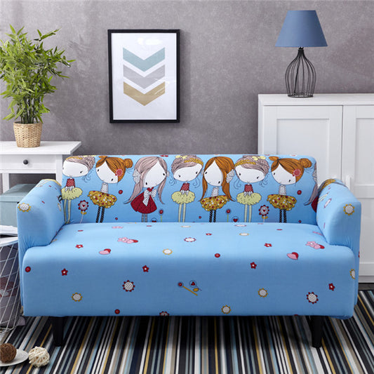 Color: N, Size: 2pc Pillowcase - Sofa Cover Cute Cats Pattern Sectional Couch Cover All-inclusive Couch Cover Furniture Protector