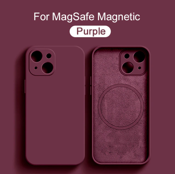 Magnetic Liquid Silicone Case For iPhones