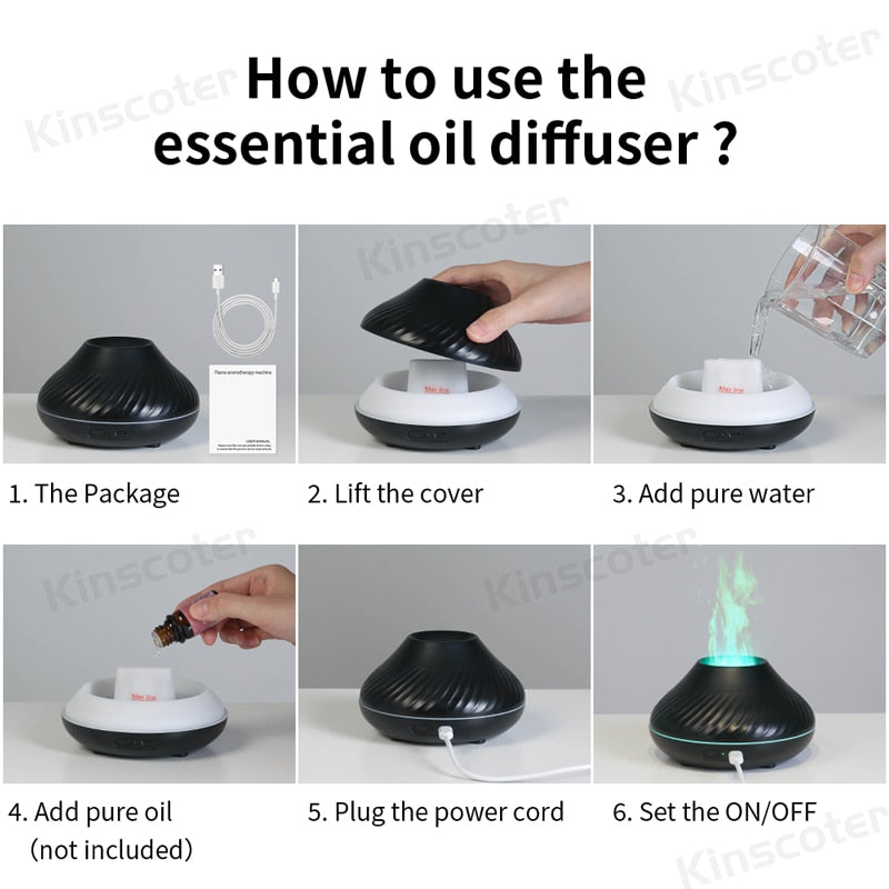 Volcano Humidifier Essential Oil Diffuser